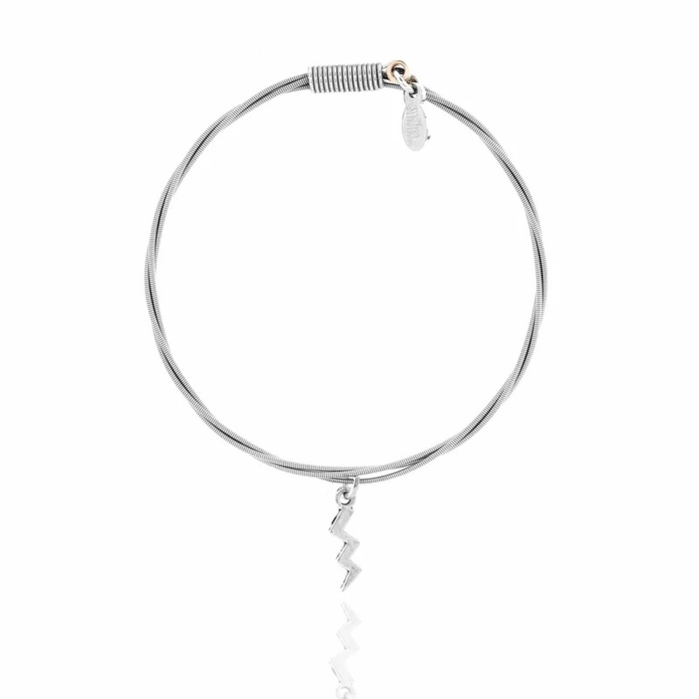 Strung LIGHTNING BOLT – “LIGHTNING CRASHES” Guitar String Bracelet